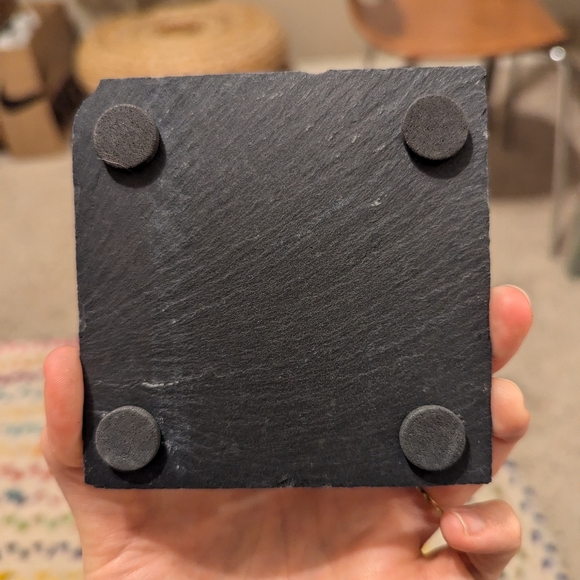 Halloween Spooky Spiderweb Slate Coaster - Picture 2 of 2